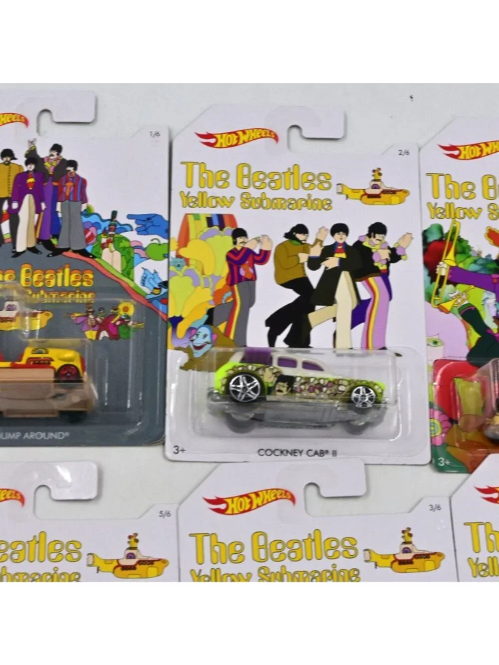 Hot Wheels The Beatles Complete Set Of 6 New In Package